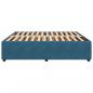 Preview: Bettgestell Blau 180x200 cm Samt