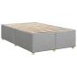 Preview: Boxspringbett mit Matratze Hellgrau 120x190 cm Stoff