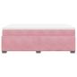 Preview: Boxspringbett mit Matratze Rosa 120x190 cm Samt