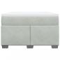 Preview: Boxspringbett mit Matratze Hellgrau 120x190 cm Samt