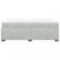 Preview: Boxspringbett mit Matratze Hellgrau 120x190 cm Samt