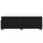 Preview: Boxspringbett mit Matratze Schwarz 160x200 cm Samt