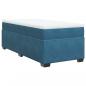 Preview: Boxspringbett mit Matratze Dunkelblau 90x190 cm Samt