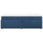 Preview: Boxspringbett mit Matratze Blau 90x190 cm Stoff
