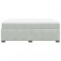 Preview: Boxspringbett mit Matratze Hellgrau 140x190 cm Samt