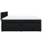 Preview: Boxspringbett mit Matratze Schwarz 180x200 cm Stoff