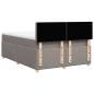 Preview: Boxspringbett mit Matratze Taupe 160x200 cm Stoff