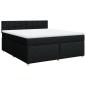 Preview: Boxspringbett mit Matratze Schwarz 180x200 cm Stoff