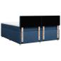 Preview: Boxspringbett mit Matratze Blau 200x200 cm Stoff