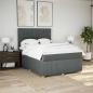 Preview: Boxspringbett mit Matratze Dunkelgrau 140x200 cm Stoff