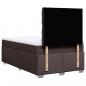 Preview: Boxspringbett mit Matratze Dunkelbraun 120x190 cm Stoff