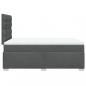 Preview: Boxspringbett mit Matratze Dunkelgrau 120x200 cm Stoff