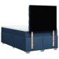 Preview: Boxspringbett mit Matratze Blau 120x190 cm Stoff