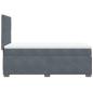 Preview: Boxspringbett mit Matratze Dunkelgrau 90x200 cm Samt