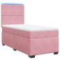 Preview: Boxspringbett mit Matratze Rosa 80x200 cm Samt