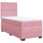 Preview: Boxspringbett mit Matratze Rosa 80x200 cm Samt