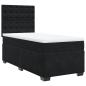 Preview: Boxspringbett mit Matratze Schwarz 90x200 cm Samt