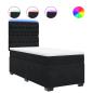 Preview: Boxspringbett mit Matratze Schwarz 90x200 cm Samt