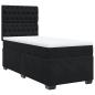 Preview: Boxspringbett mit Matratze Schwarz 90x200 cm Samt