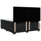 Preview: Boxspringbett mit Matratze Schwarz 180x200 cm Samt