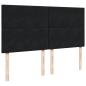 Preview: Boxspringbett mit Matratze Schwarz 180x200 cm Samt
