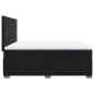 Preview: Boxspringbett mit Matratze Schwarz 180x200 cm Samt