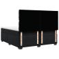 Preview: Boxspringbett mit Matratze Schwarz 200x200 cm Samt