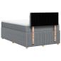 Preview: Boxspringbett mit Matratze Hellgrau 120x200 cm Stoff
