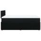 Preview: ARDEBO.de - Boxspringbett mit Matratze Schwarz 120x200 cm Stoff