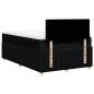 Preview: Boxspringbett mit Matratze Schwarz 120x200 cm Stoff
