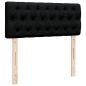 Preview: Boxspringbett mit Matratze Schwarz 120x200 cm Stoff