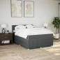 Preview: Boxspringbett mit Matratze Dunkelgrau 140x200 cm Stoff