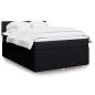 Preview: ARDEBO.de - Boxspringbett mit Matratze Schwarz 160x200 cm Stoff