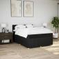 Preview: Boxspringbett mit Matratze Schwarz 160x200 cm Stoff