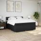 Preview: Boxspringbett mit Matratze Schwarz 180x200 cm Stoff