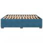 Preview: Bettgestell Blau 180x200 cm Samt