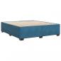 Preview: Bettgestell Blau 180x200 cm Samt