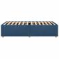 Preview: Bettgestell Blau 90x190 cm Stoff