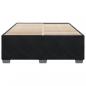 Preview: Bettgestell ohne Matratze Schwarz 160x200 cm Samt
