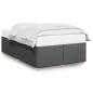 Preview: ARDEBO.de - Bettgestell ohne Matratze Dunkelgrau 120x200 cm Stoff