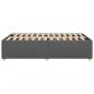 Preview: Bettgestell ohne Matratze Dunkelgrau 120x200 cm Stoff