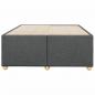 Preview: Bettgestell Dunkelgrau 120x190 cm Stoff