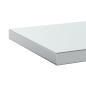Preview: Wandregale 2 Stk. 100x30x3 cm Silbern Edelstahl