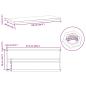 Preview: Wandregale 2 Stk. 100x40x3 cm Schwarz Edelstahl