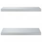 Preview: Wandregale 2 Stk. 50x30x3 cm Silbern Edelstahl