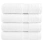 Preview: ARDEBO.de - Premium-Badetücher SOLUND 4 Stk. Weiß 100x150 cm 600 g/m²