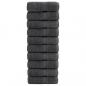 Preview: ARDEBO.de - Premium-Seiftücher SOLUND 10 Stk. Anthrazit 30x30 cm 600 g/m²