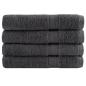 Preview: Premium-Handtücher SOLUND 4 Stk. Anthrazit 100x200 cm 600 g/m²