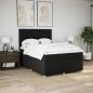 Preview: Boxspringbett mit Matratze Schwarz 140x190 cm Stoff
