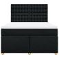 Preview: Boxspringbett mit Matratze Schwarz 140x190 cm Stoff